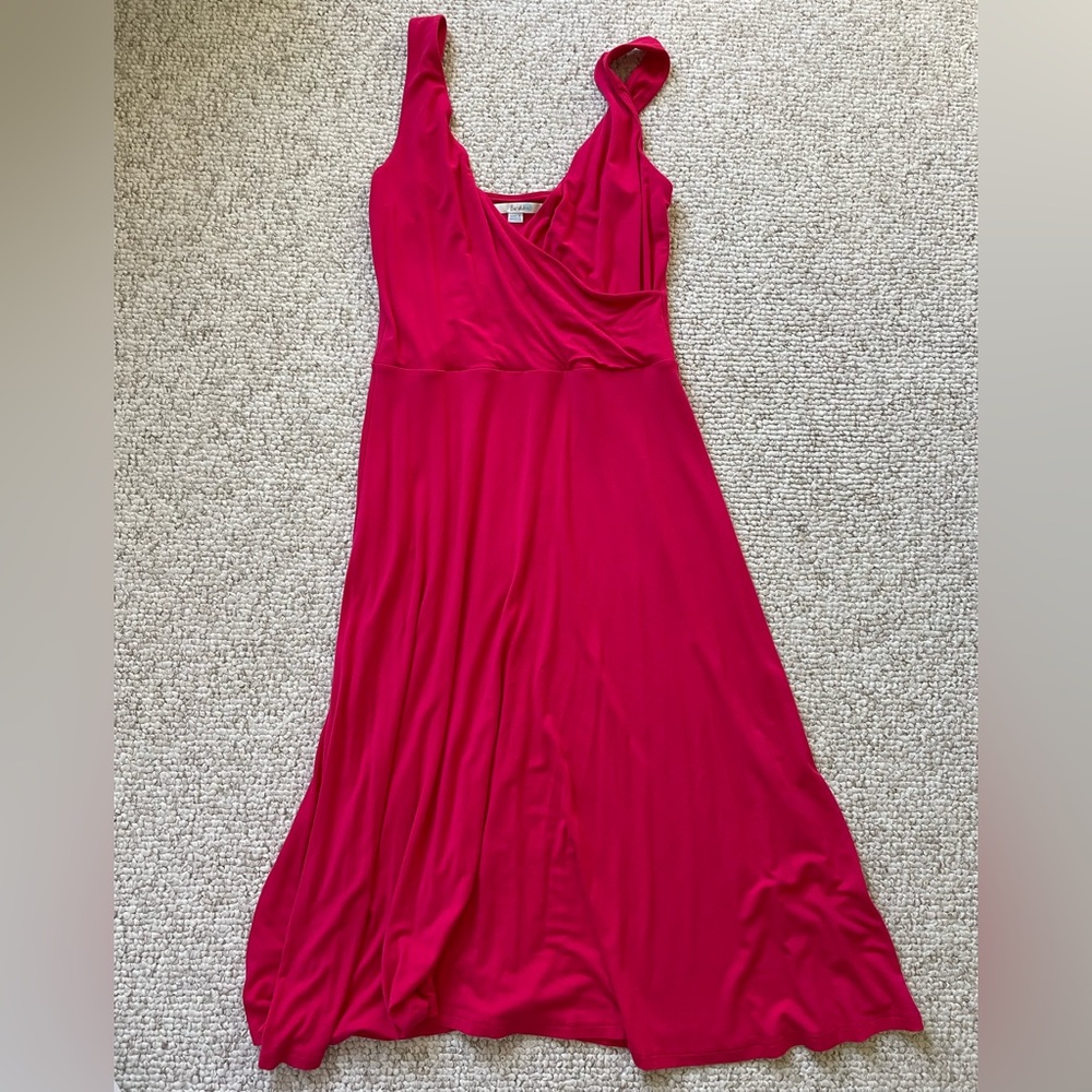 Boden hot pink fit and flare dress size 8